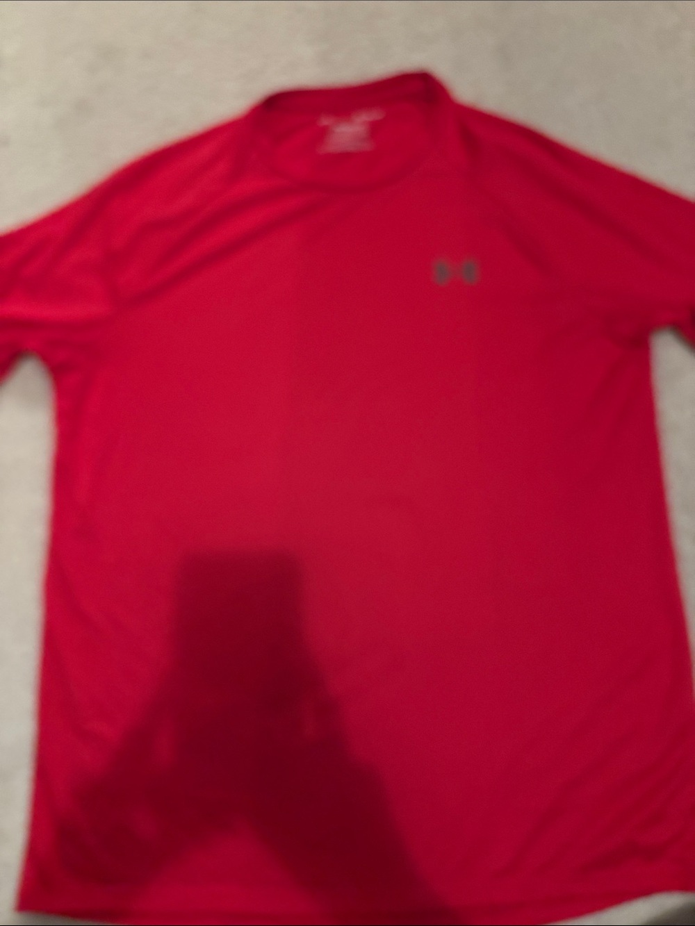 Under Armour Men’s Bright Red Short Sleeve Athletic Tee